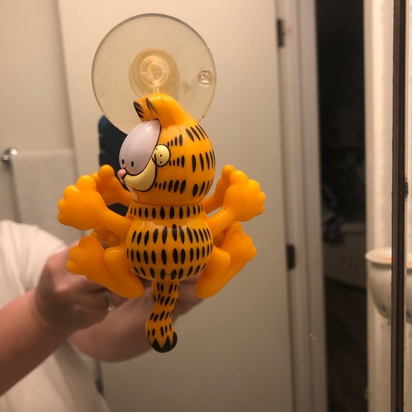 Paws Garfield Suction Cup Pull String Climbing & Moving Cat 4” Works - Picture 8 of 9
